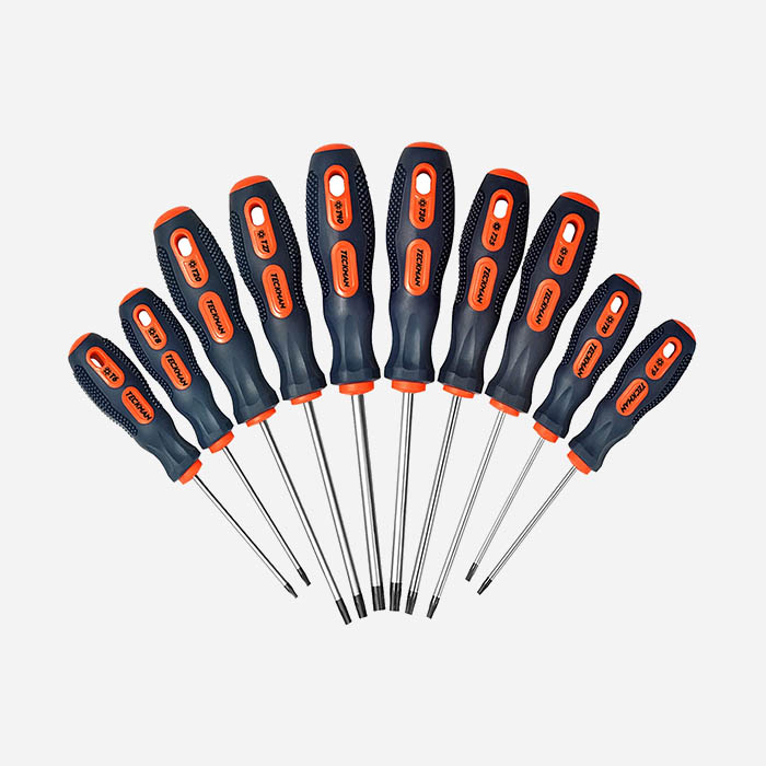 Magnetic Screwdriver Set 10 PCS,5 Phillips and 5 Flat Head Screwdriver Non-Slip