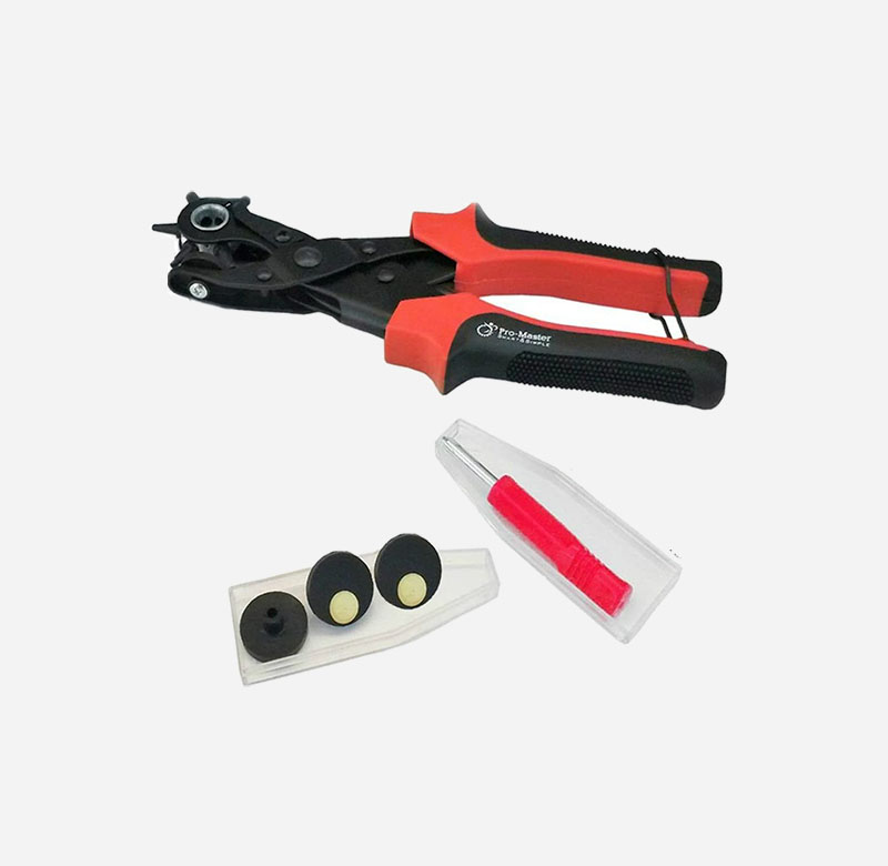 Lifegoo Leather Hole Punch Tool for Belts Revolving Puncher Plier Kit