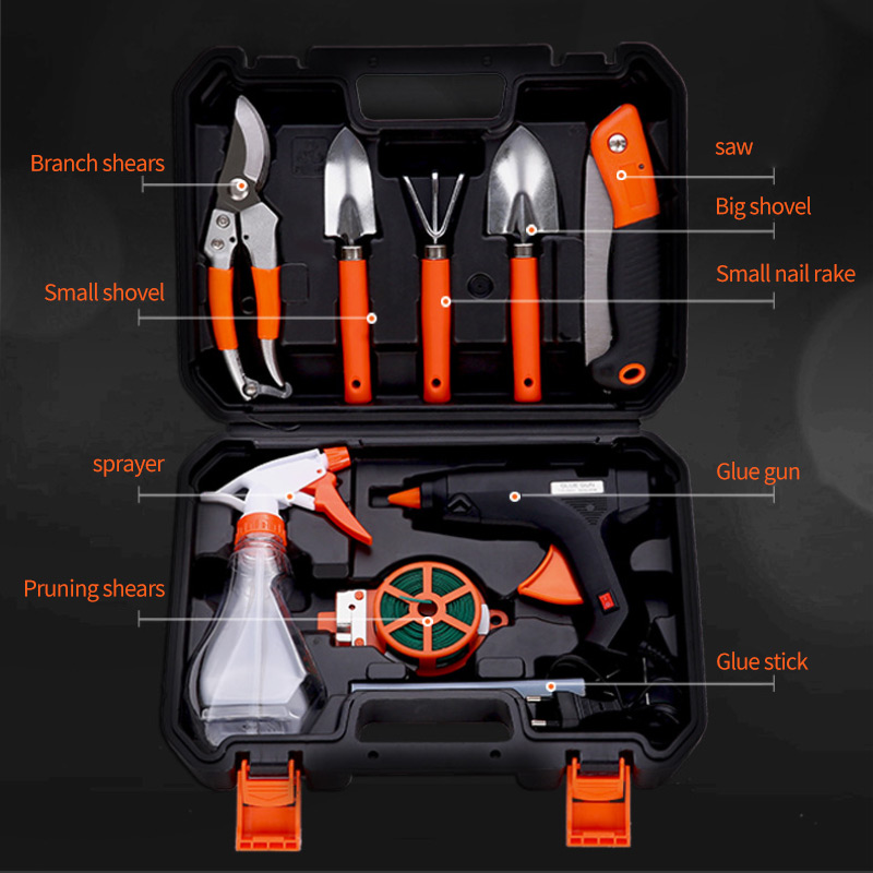 Customized gardening tool bag and equipment gardening tool set 