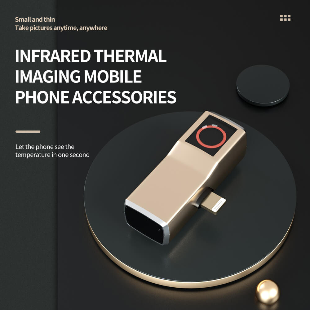 Mini Thermal Imager Portable Temperature Detection Thermal Imaging Camera Camcorder for Smartphone Type-C Android / IOS Iphone 