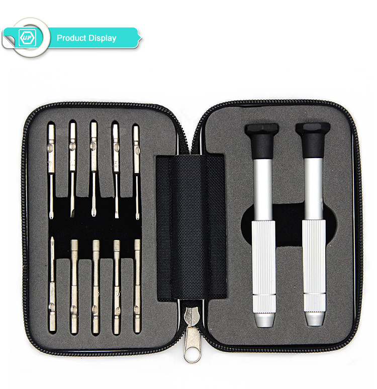 12 in 1 multi-function pocket precision screwdriver set for watch eyeglass repair kit