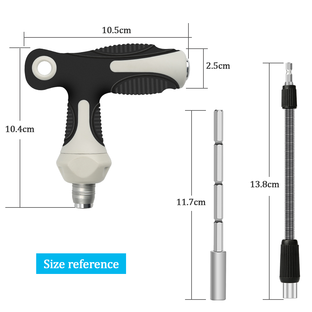 37 in 1 Household Screwdriver Set Tool Kit With T type Ratchet Handle CRV Screwdriver Bits And Socket 