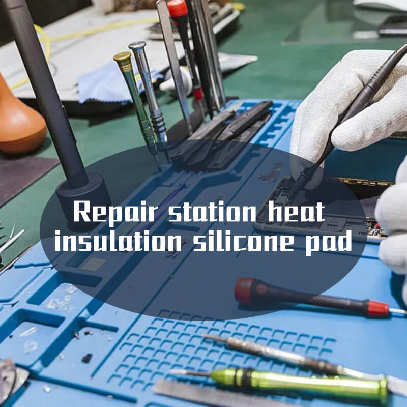 Silicone Pad Phone Repair Magnetic Heat Insulation Soldering Iron Desk Work  Mat