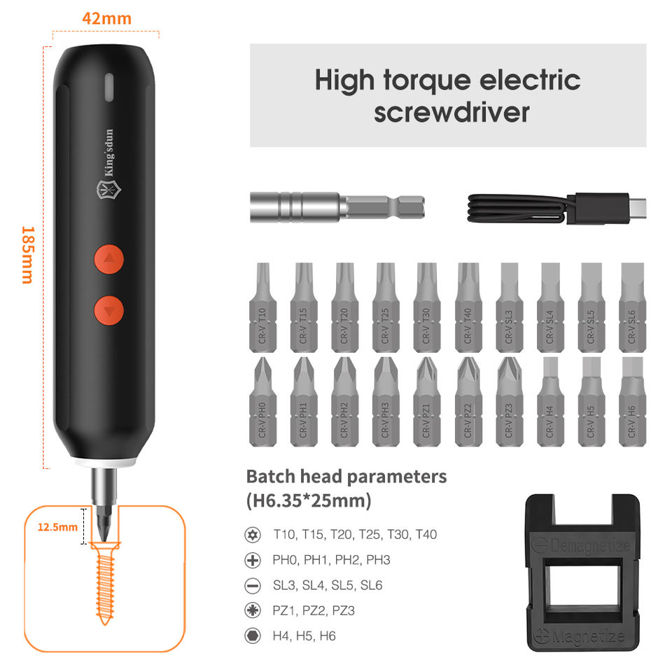 24 in 1 Rechargeable Multifunctional Wireless Electric Screwdriver with Hand Drill Tools