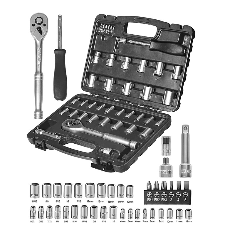 40 Pcs 1/4 Socket Set and 3/8 Drive Socket Set Manufacturer