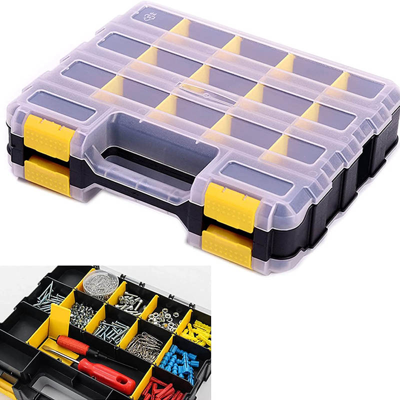 Tools Organizer Box Small Parts Storage Box 34-Compartment Double Side  Hardware Manufacturer