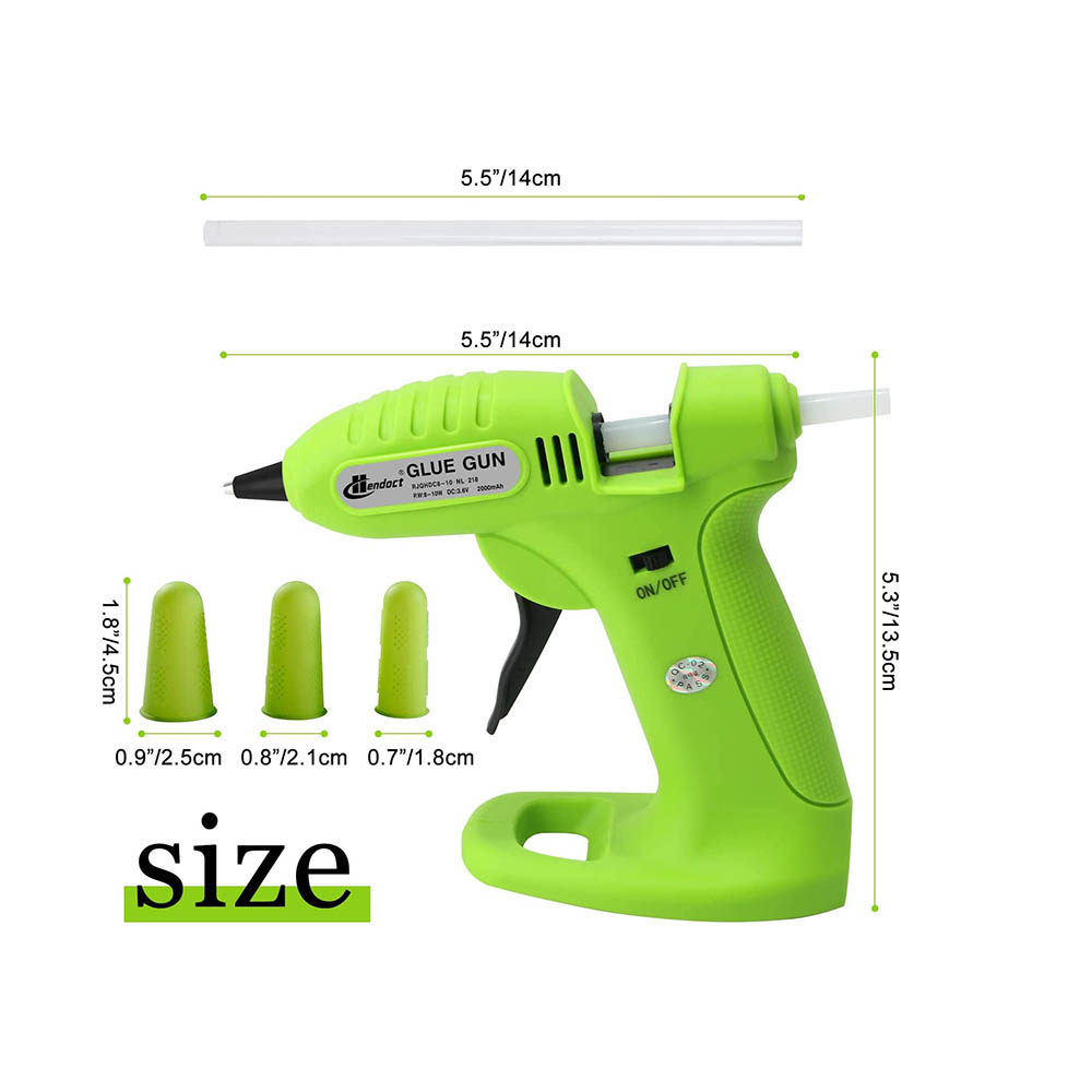 Rechargeable Cordless Fast Preheating Hot Glue Gun Kit with 30PCS Glue  Sticks