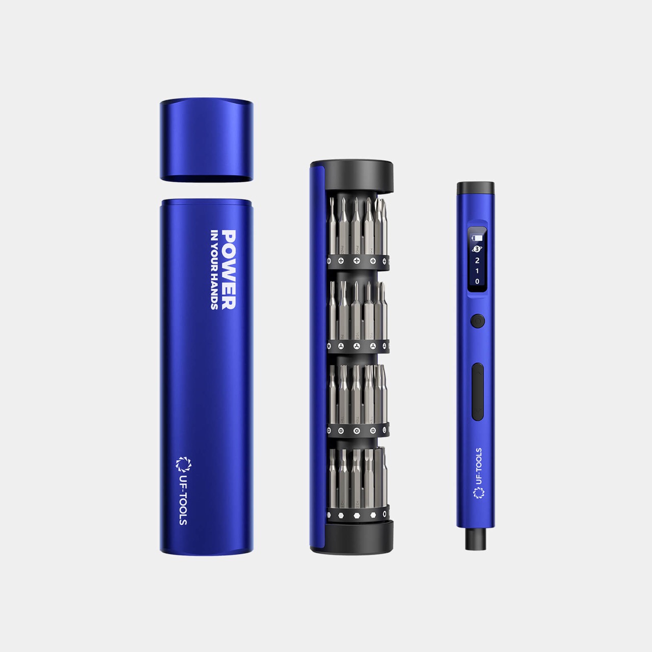 62-in-1 Precision Electric Screwdriver - Adjustable Torque & OLED Display 